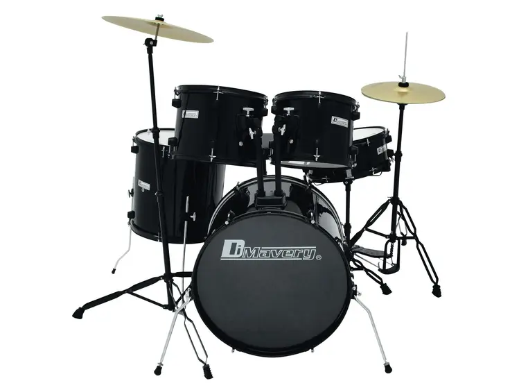 DIMAVERY DS-200 Drum-Set. black 